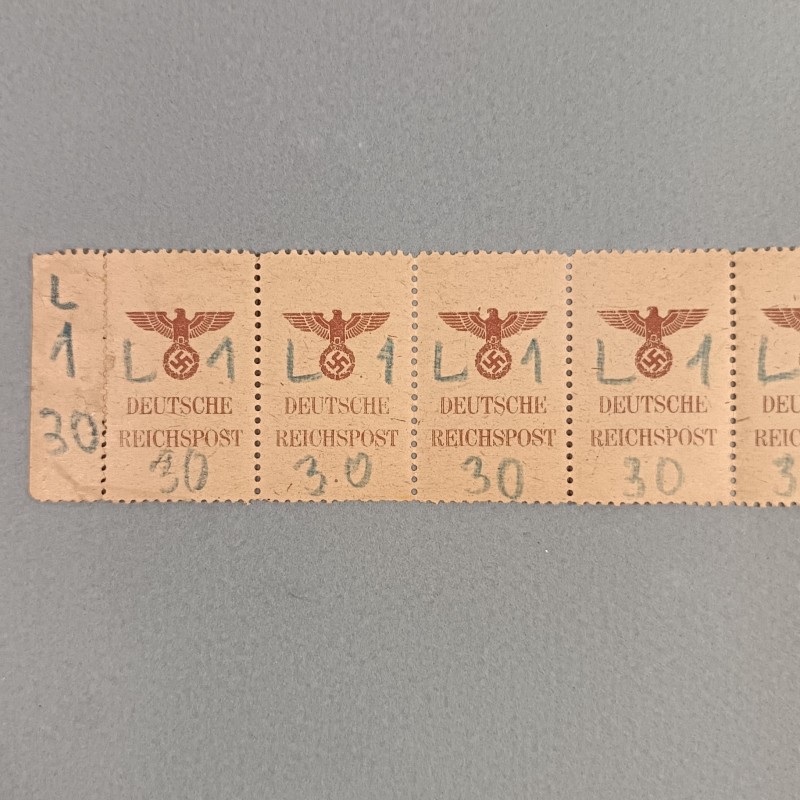 SERIE DE 8 TIMBRES ALLEMANDS OU FRANCHISES MILITAIRE DEUTSCHE REICHSPOST