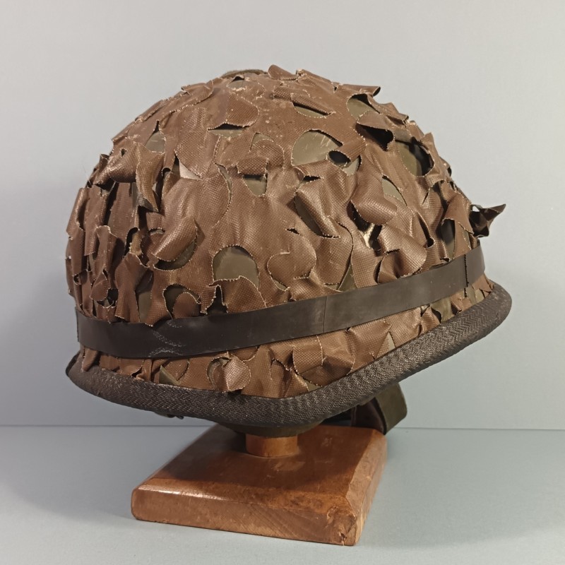 CASQUE F1 ARMEE FRANCAISE CAMOUFLE AVEC LA SALADE REGLEMENTAIRE + LUNETTE BOLLE LEGION ETRANGERE ET TTA