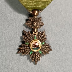 IRAN REDUCTION DE LA MEDAILLE OU ETOILE DE CHEVALIER DE L'ORDRE DU LION ET DU SOLEIL LION AND SUN ORDER