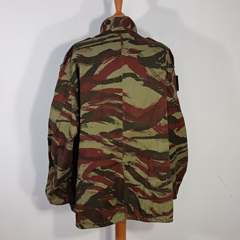 VESTE DE SAUT CAMOUFLEE DE PARACHUTISTE TAP MODELE 47/56 TROUPES AEROPORTEES 61 ème CT Cie DE TRANSMISSIONS