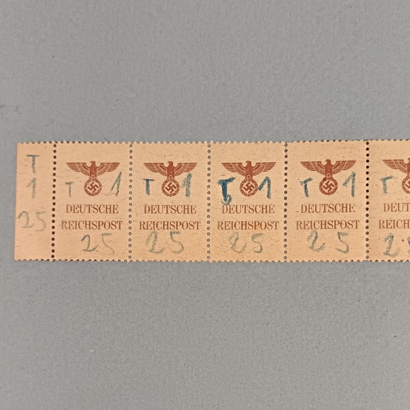 SERIE DE 8 TIMBRES ALLEMANDS OU FRANCHISES MILITAIRE DEUTSCHE REICHSPOST