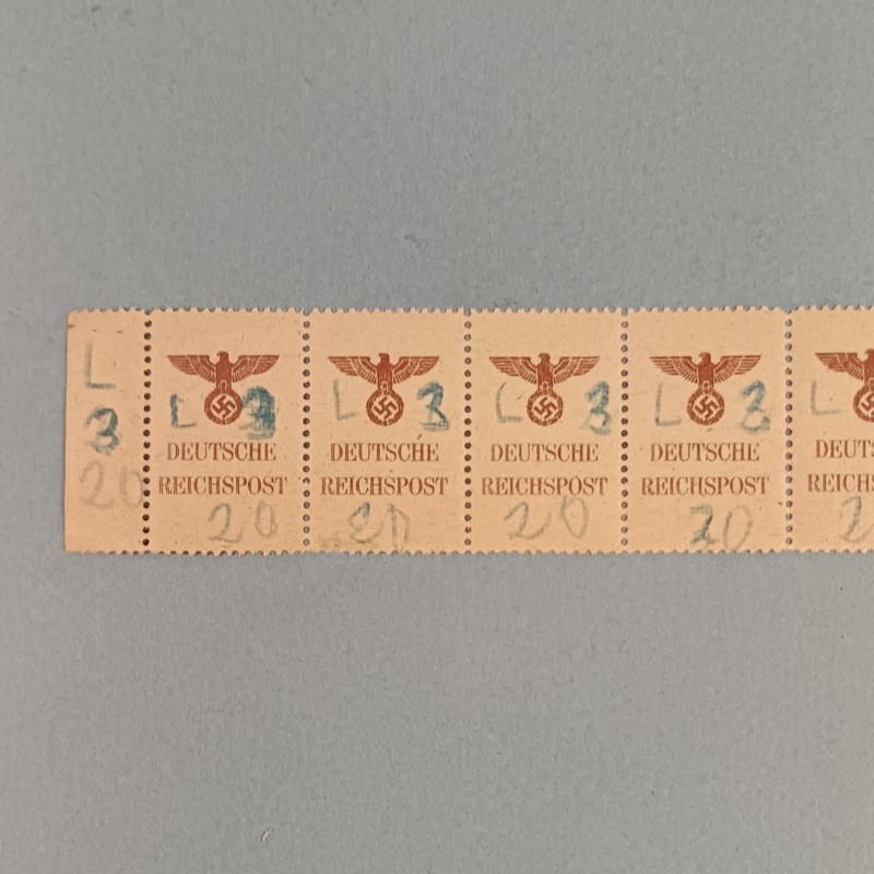 SERIE DE 8 TIMBRES ALLEMANDS OU FRANCHISES MILITAIRE DEUTSCHE REICHSPOST