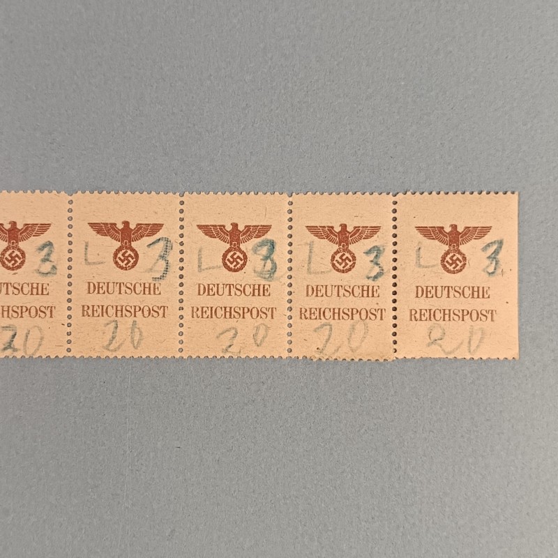 SERIE DE 8 TIMBRES ALLEMANDS OU FRANCHISES MILITAIRE DEUTSCHE REICHSPOST