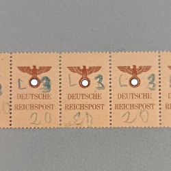 SERIE DE 8 TIMBRES ALLEMANDS OU FRANCHISES MILITAIRE DEUTSCHE REICHSPOST