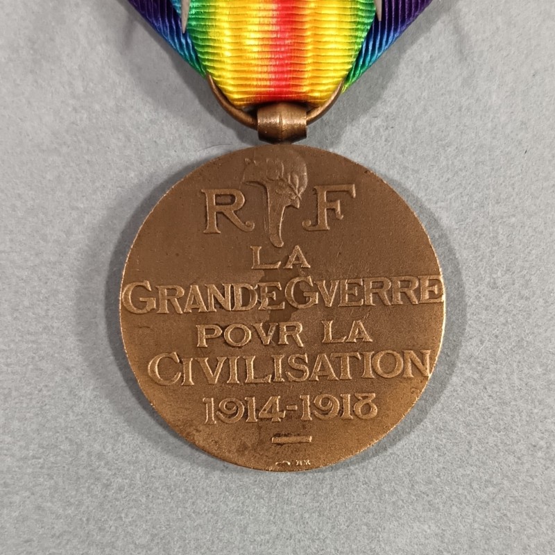 MEDAILLE INTERALLIEE DE LA VICTOIRE DE LA GRANDE GUERRE 1914-1918 GRAVEUR A. MORLON