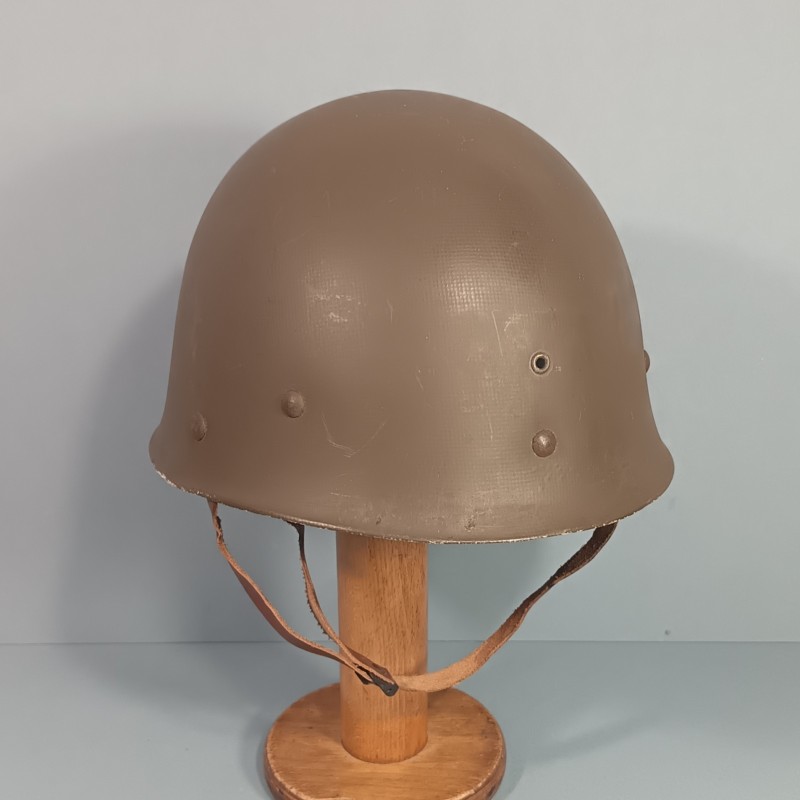 CASQUE FRANCAIS MODELE 1951 ET CAPUCHE 47-56 CASQUE LOURD MAMOU 1956 ET LINER ESPERAZA 1956