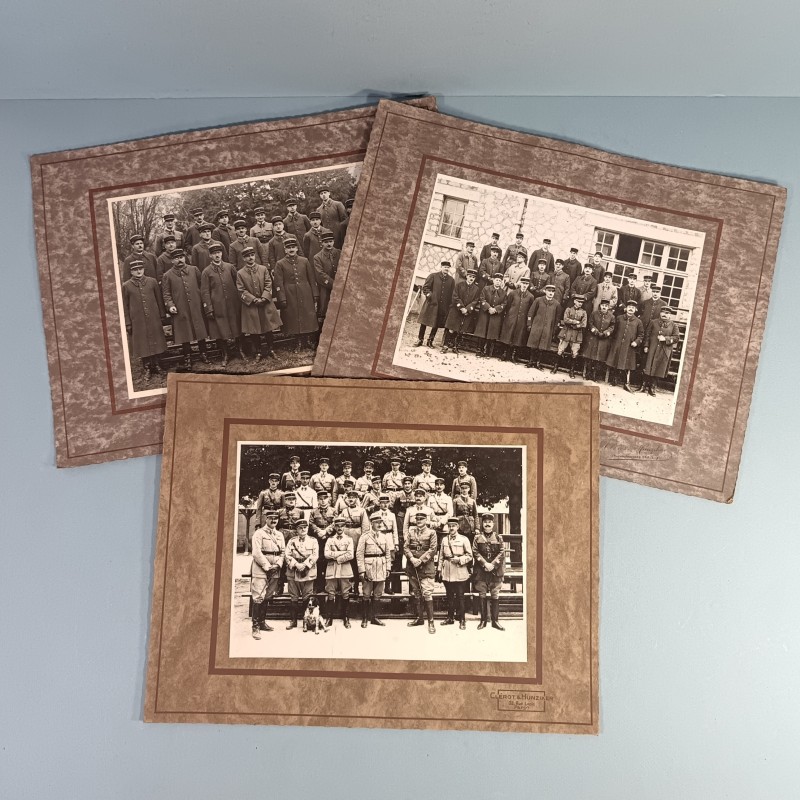 ENSEMBLE DE 4 GRANDES PHOTOS CARTONNEES DU 6 ème REGIMENT DE CUIRASSIERS ANNEES 1920-1930