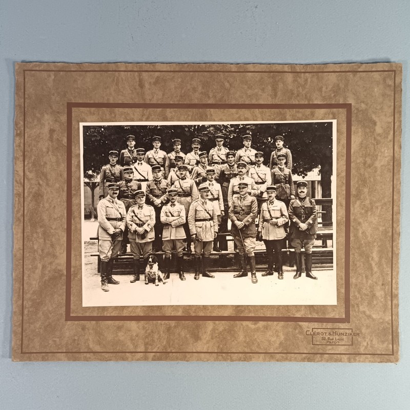 ENSEMBLE DE 4 GRANDES PHOTOS CARTONNEES DU 6 ème REGIMENT DE CUIRASSIERS ANNEES 1920-1930