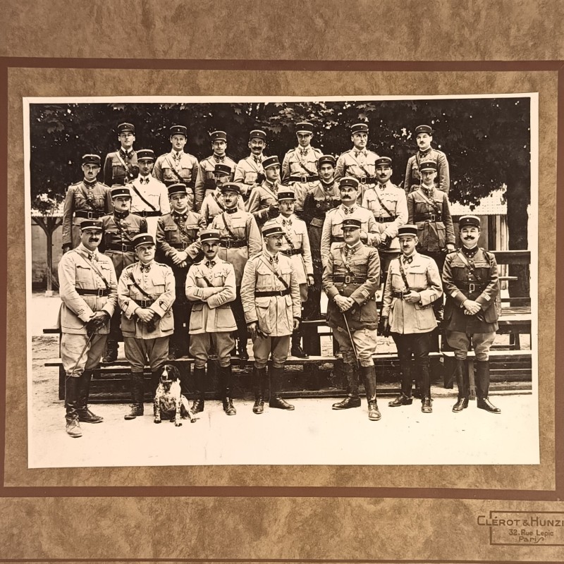 ENSEMBLE DE 4 GRANDES PHOTOS CARTONNEES DU 6 ème REGIMENT DE CUIRASSIERS ANNEES 1920-1930