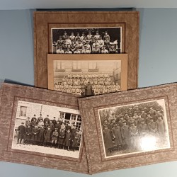 ENSEMBLE DE 4 GRANDES PHOTOS CARTONNEES DU 6 ème REGIMENT DE CUIRASSIERS ANNEES 1920-1930