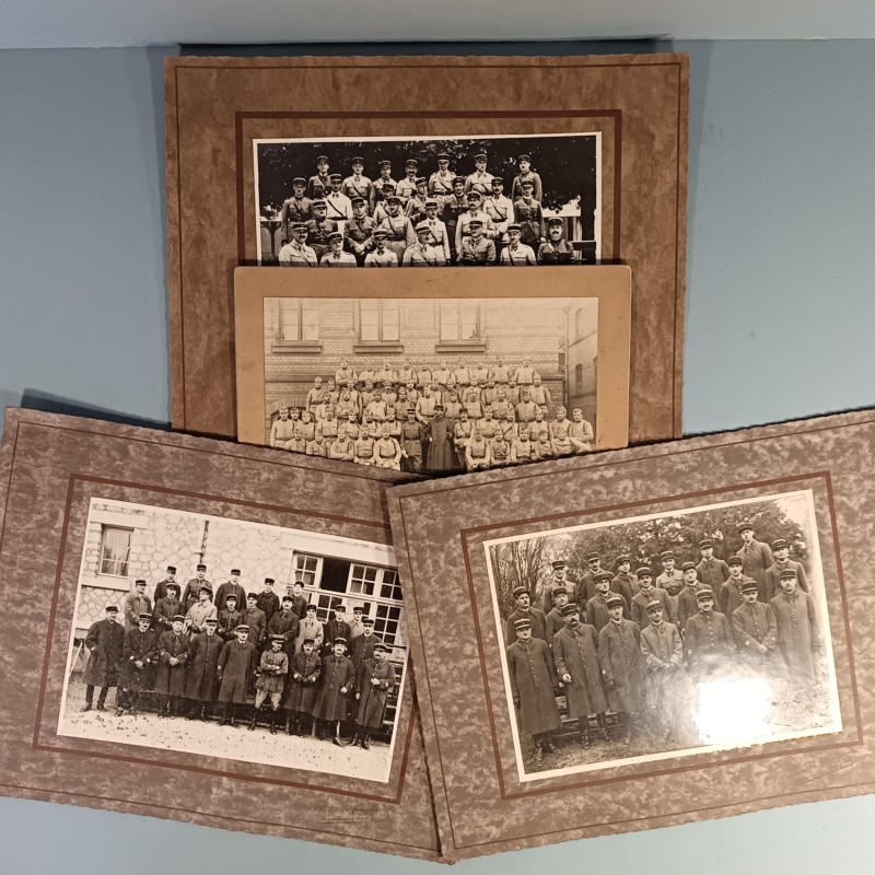 ENSEMBLE DE 4 GRANDES PHOTOS CARTONNEES DU 6 ème REGIMENT DE CUIRASSIERS ANNEES 1920-1930
