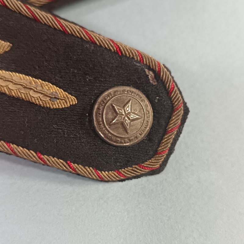 PAIRE D'EPAULETTES D'OFFICIER EN CANNETILLE COMMIS ET OUVRIERS D'ADMINISTRATION POUR LA GRANDE TENUE TROISIEME REPUBLIQUE