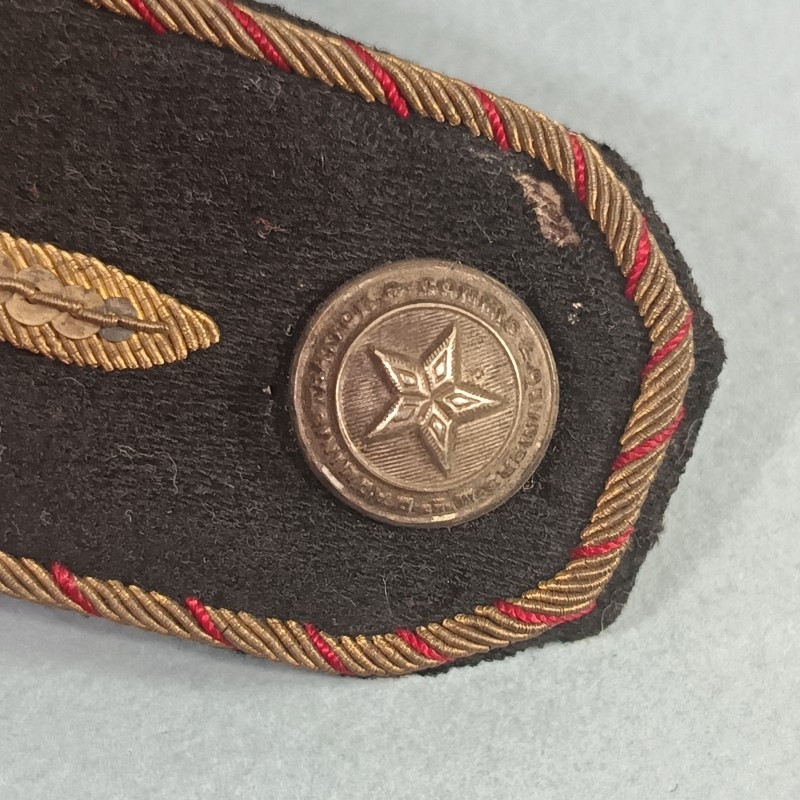 PAIRE D'EPAULETTES D'OFFICIER EN CANNETILLE COMMIS ET OUVRIERS D'ADMINISTRATION POUR LA GRANDE TENUE TROISIEME REPUBLIQUE