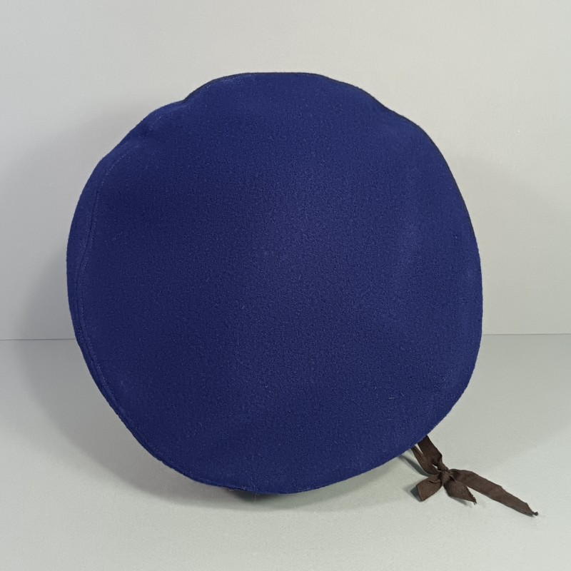 BERET BLEU ROI EN 3 PARTIES MODELE 1947 NEUF DE STOCK FABRICANT SOCIETE CHAPELIERS PARISIENS PARACHUTISTES METRO TAP