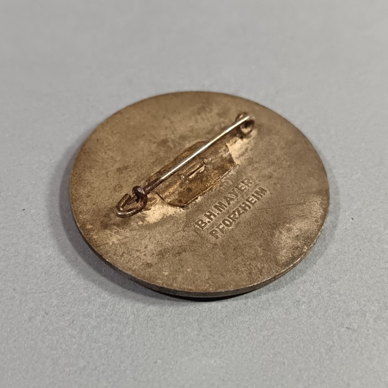 ALLEMAGNE INSIGNE DE JOURNEE REICHSPARTEI TAG 1936 FABRICATION SECONDE B.H. MAYER PFORZHEIM DIAMETRE 4 cm