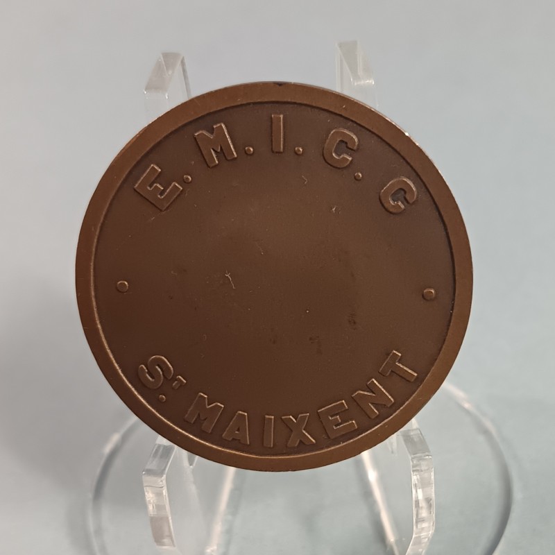 MEDAILLE EN BRONZE DE L'ECOLE MILITAIRE DE L'INFANTERIE ET DES CHARS DE COMBATS DE SAINT MAIXENT