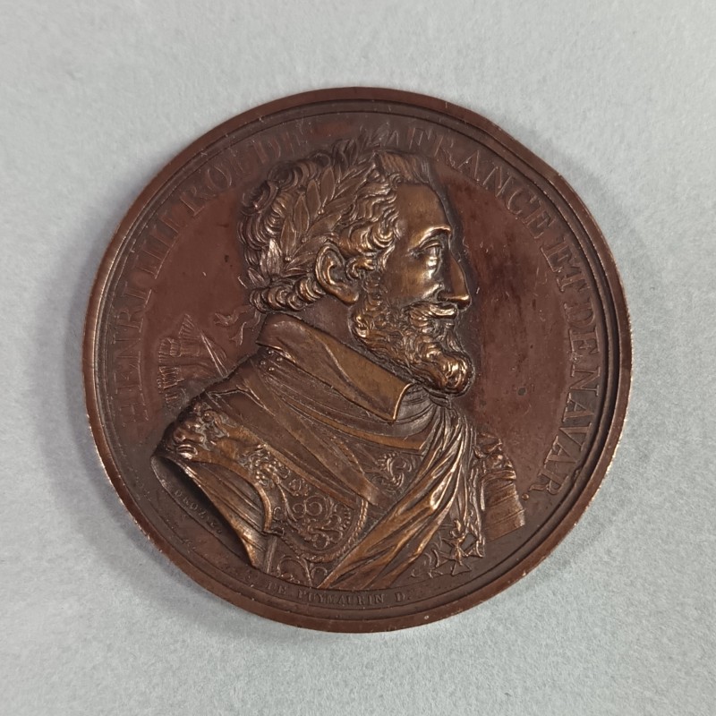 MEDAILLE LOUIS XVIII ORDRE ROYAL DE LA LEGION D'HONNEUR RESTAURATION EN BRONZE DIAMETRE 4 cm