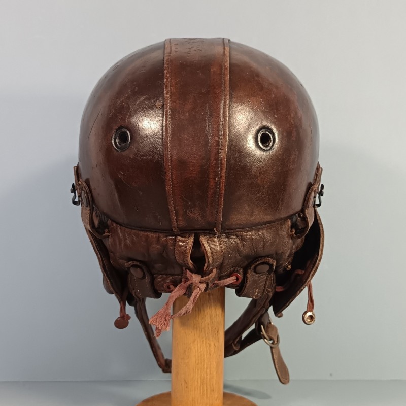 CASQUE DE PILOTE AVIATION 1940 EN CUIR GUENEAU AIRAILE OU ZINSZNER