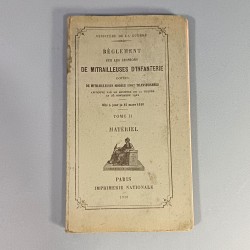 MANUEL D'INSTRUCTION REGLEMENT SUR LES SECTIONS DE MITRAILLEUSES D'INFANTERIE MODELE 1907 TRANSFORMEES 1916