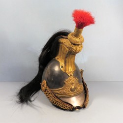 CASQUE D'OFFICIER DE CUIRASSIER DE LA GARDE IMPERIALE MODELE 1854 MODIFIE 1971 SECOND EMPIRE MODIFIE TROISIEME REPUBLIQUE