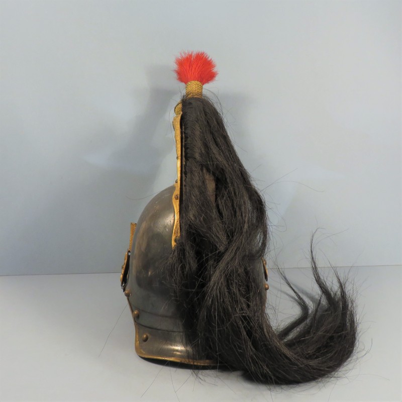 CASQUE D'OFFICIER DE CUIRASSIER DE LA GARDE IMPERIALE MODELE 1854 MODIFIE 1971 SECOND EMPIRE MODIFIE TROISIEME REPUBLIQUE