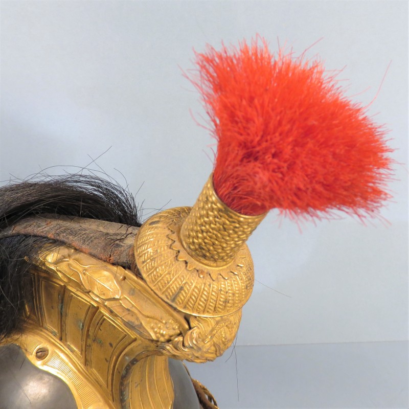 CASQUE D'OFFICIER DE CUIRASSIER DE LA GARDE IMPERIALE MODELE 1854 MODIFIE 1971 SECOND EMPIRE MODIFIE TROISIEME REPUBLIQUE