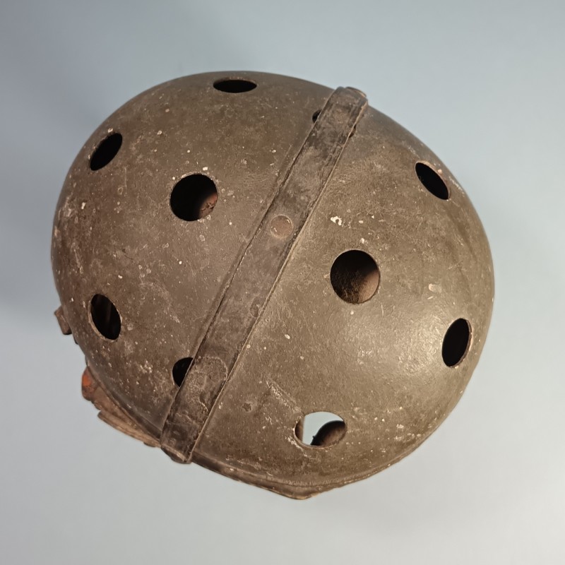 CASQUE DE TANKISTE US MODELE 1938-41 FABRICAN WILSON ATH GOODS MFG AVEC SES ECOUTEURS R14 ENSEMBLE JUS DE GRENIER