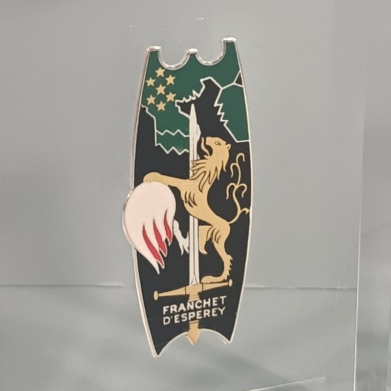 PRESSE PAPIER SOUVENIR INSIGNE PROMOTION FRANCHET D'ESPEREY ESM ST CYR 1955 - 1957 RESINE EPOXY
