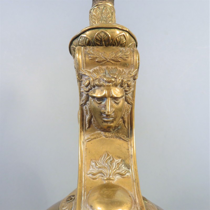 CASQUE TROUPE DE DRAGON MODELE 1858 DATE 1971 SECOND EMPIRE DEBUT TROISIEME REPUBLIQUE 100 % DANS SON JUS