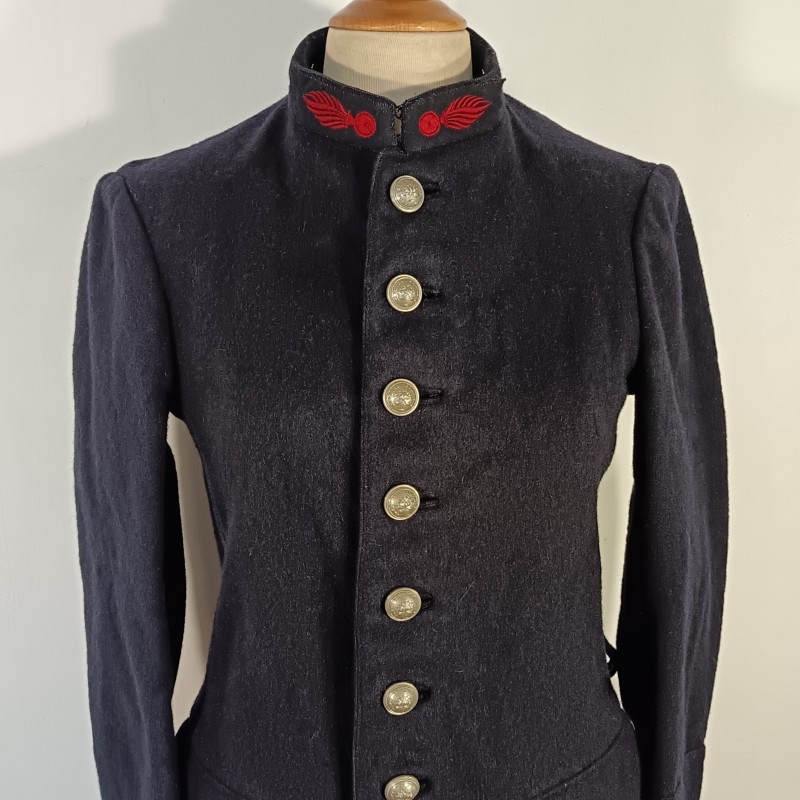 VESTE DES SAPEURS-POMPIERS MODELE 1893 1900 FABRICATION EQUIPEMENT MILITAIRE J. MEUNIER A LYON