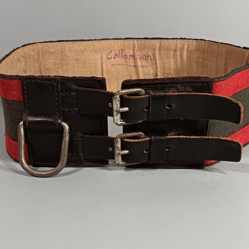 CEINTURE DE FEU OU DE FORCE POUR SAPEURS POMPIERS MODELE ANCIEN A PARTIR DE LA TROISIEME REPUBLIQUE JUSQU'AUX ANNEES 1950