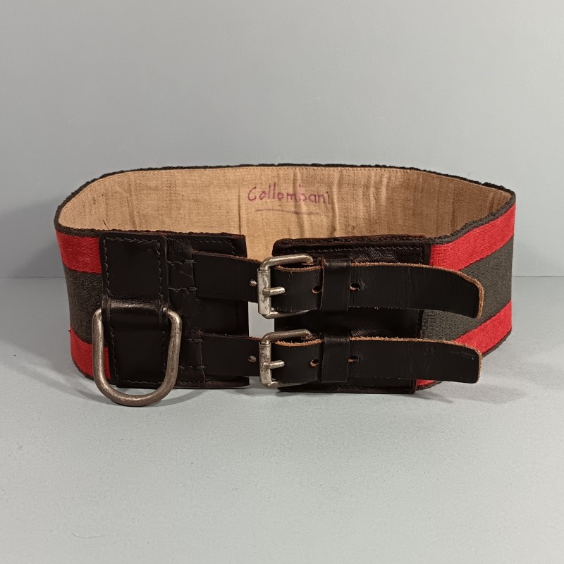 CEINTURE DE FEU OU DE FORCE POUR SAPEURS POMPIERS MODELE ANCIEN A PARTIR DE LA TROISIEME REPUBLIQUE JUSQU'AUX ANNEES 1950