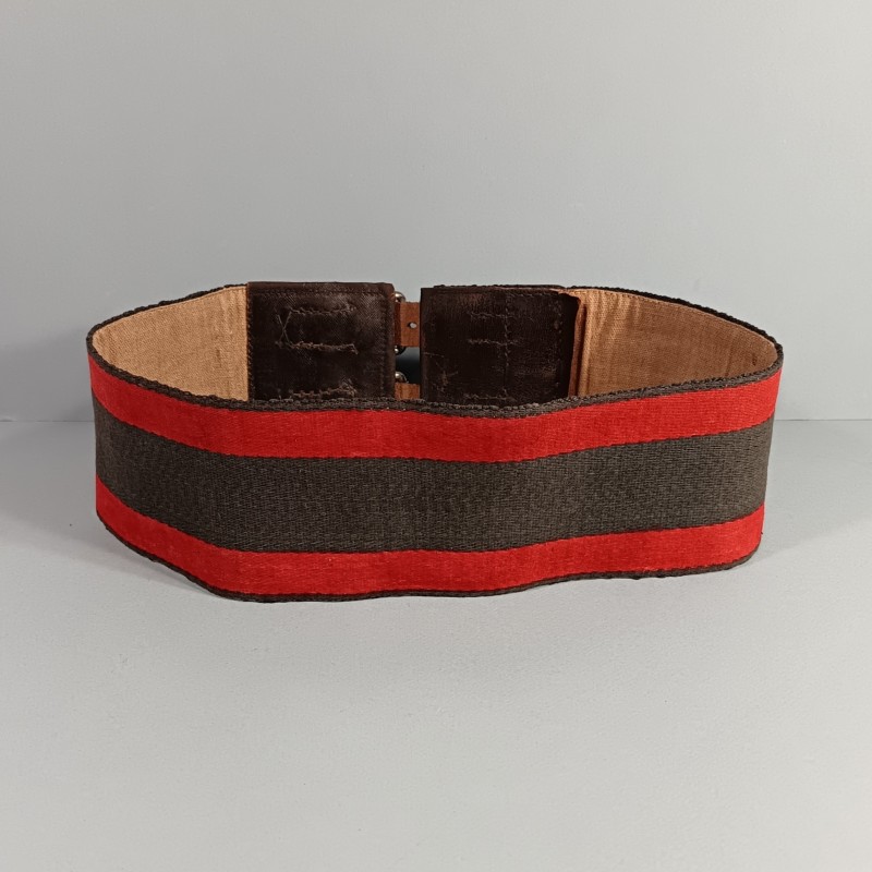 CEINTURE DE FEU OU DE FORCE POUR SAPEURS POMPIERS MODELE ANCIEN A PARTIR DE LA TROISIEME REPUBLIQUE JUSQU'AUX ANNEES 1950