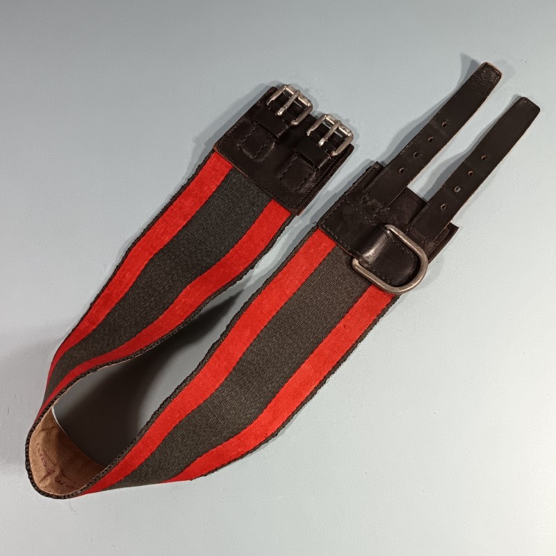 CEINTURE DE FEU OU DE FORCE POUR SAPEURS POMPIERS MODELE ANCIEN A PARTIR DE LA TROISIEME REPUBLIQUE JUSQU'AUX ANNEES 1950