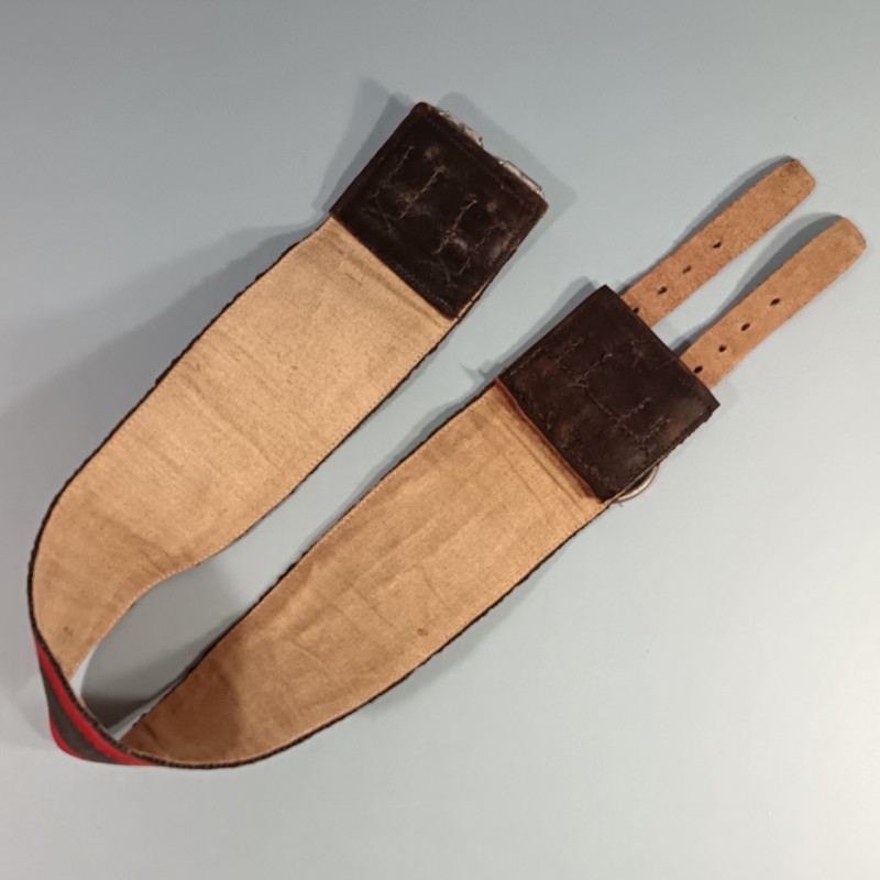 CEINTURE DE FEU OU DE FORCE POUR SAPEURS POMPIERS MODELE ANCIEN A PARTIR DE LA TROISIEME REPUBLIQUE JUSQU'AUX ANNEES 1950