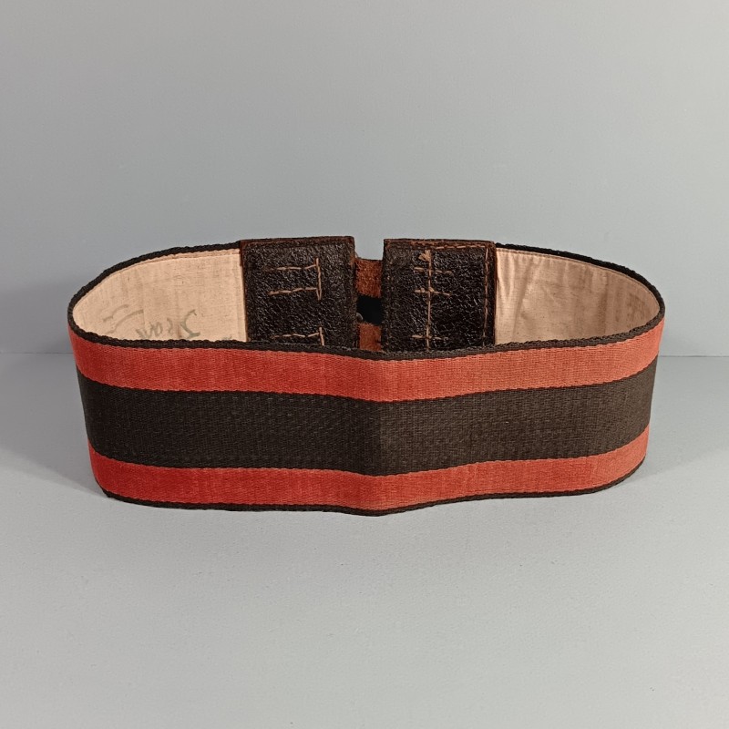 CEINTURE DE FEU OU DE FORCE POUR SAPEURS POMPIERS MODELE ANCIEN A PARTIR DE LA TROISIEME REPUBLIQUE JUSQU'AUX ANNEES 1950