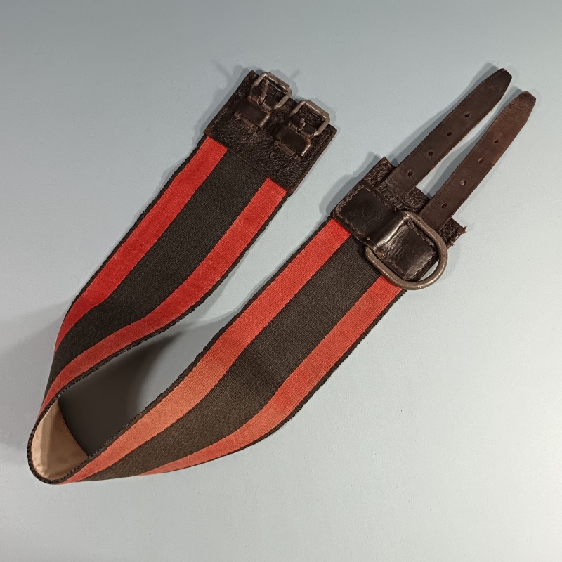 CEINTURE DE FEU OU DE FORCE POUR SAPEURS POMPIERS MODELE ANCIEN A PARTIR DE LA TROISIEME REPUBLIQUE JUSQU'AUX ANNEES 1950