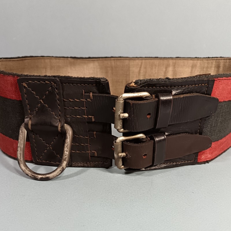 CEINTURE DE FEU OU DE FORCE POUR SAPEURS POMPIERS MODELE ANCIEN A PARTIR DE LA TROISIEME REPUBLIQUE JUSQU'AUX ANNEES 1950
