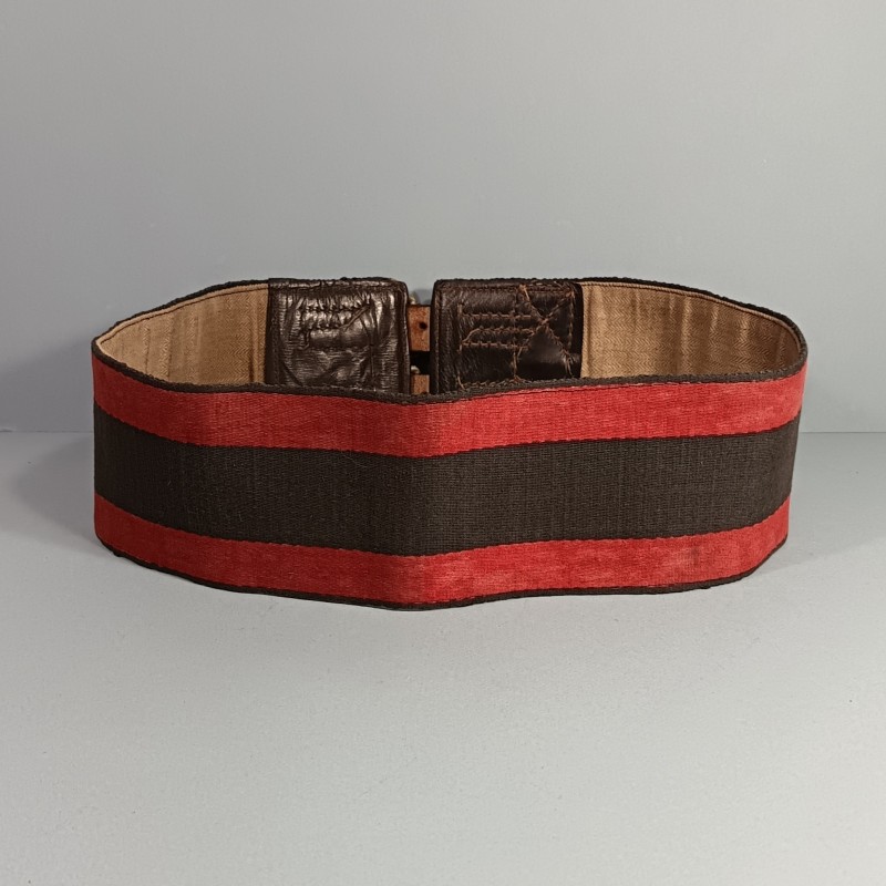 CEINTURE DE FEU OU DE FORCE POUR SAPEURS POMPIERS MODELE ANCIEN A PARTIR DE LA TROISIEME REPUBLIQUE JUSQU'AUX ANNEES 1950