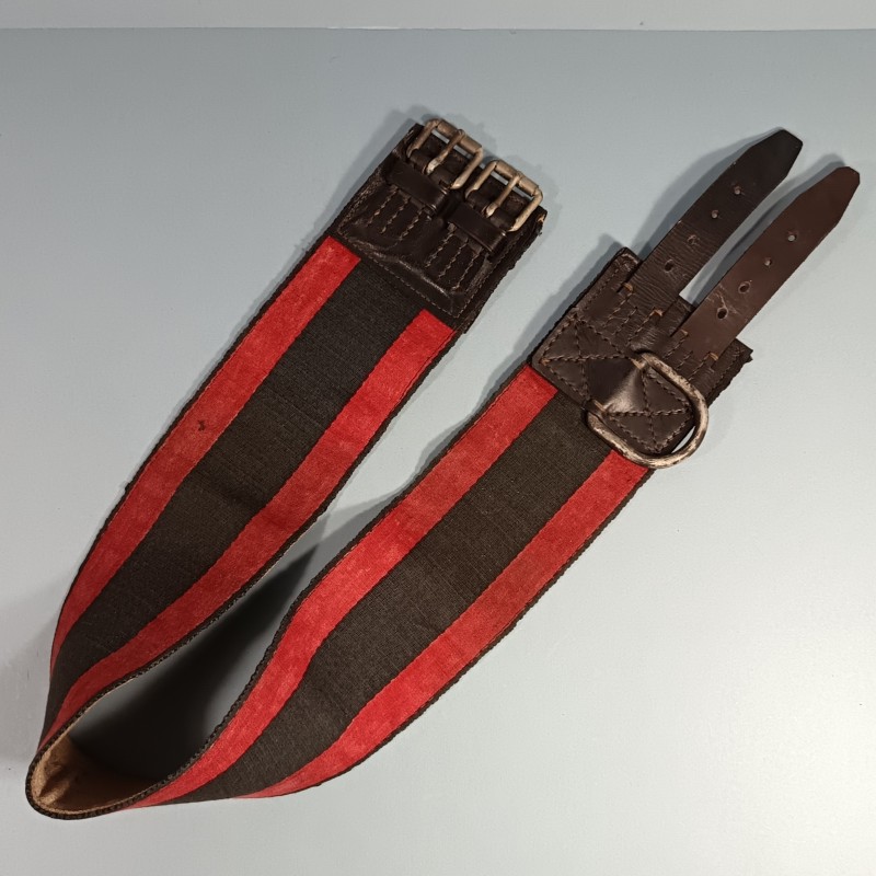 CEINTURE DE FEU OU DE FORCE POUR SAPEURS POMPIERS MODELE ANCIEN A PARTIR DE LA TROISIEME REPUBLIQUE JUSQU'AUX ANNEES 1950