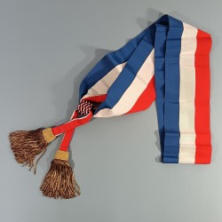 ECHARPE TRICOLORE BLEU BLANC ROUGE MAIRE ET ADJOINT AU MAIRE BELLE OCCASION