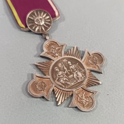 BRITISH MEDAILLE DE L'EUROPEAN GAZ COMPAGNIE DE LONDRE ATTRIBUEE A UN FRANCAIS POUR SERVICES EXEPTIONNELS EN 1879
