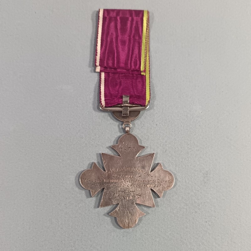 BRITISH MEDAILLE DE L'EUROPEAN GAZ COMPAGNIE DE LONDRE ATTRIBUEE A UN FRANCAIS POUR SERVICES EXEPTIONNELS EN 1879