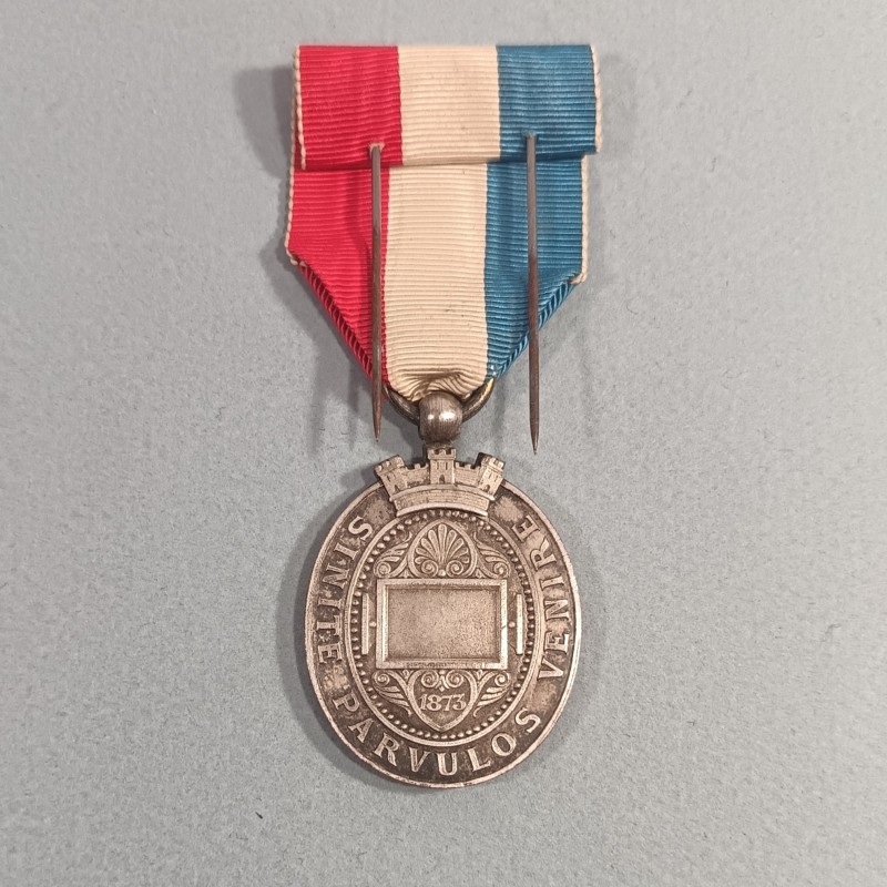 MEDAILLE DE LA SOCIETE PROTECTRICE DE L'ENFANCE VILLE DE MARSEILLE SINITE PARVULOS VENIRE 1873