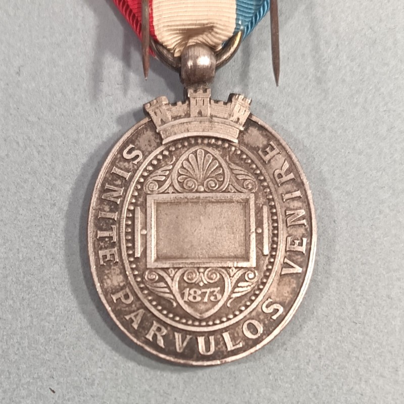 MEDAILLE DE LA SOCIETE PROTECTRICE DE L'ENFANCE VILLE DE MARSEILLE SINITE PARVULOS VENIRE 1873