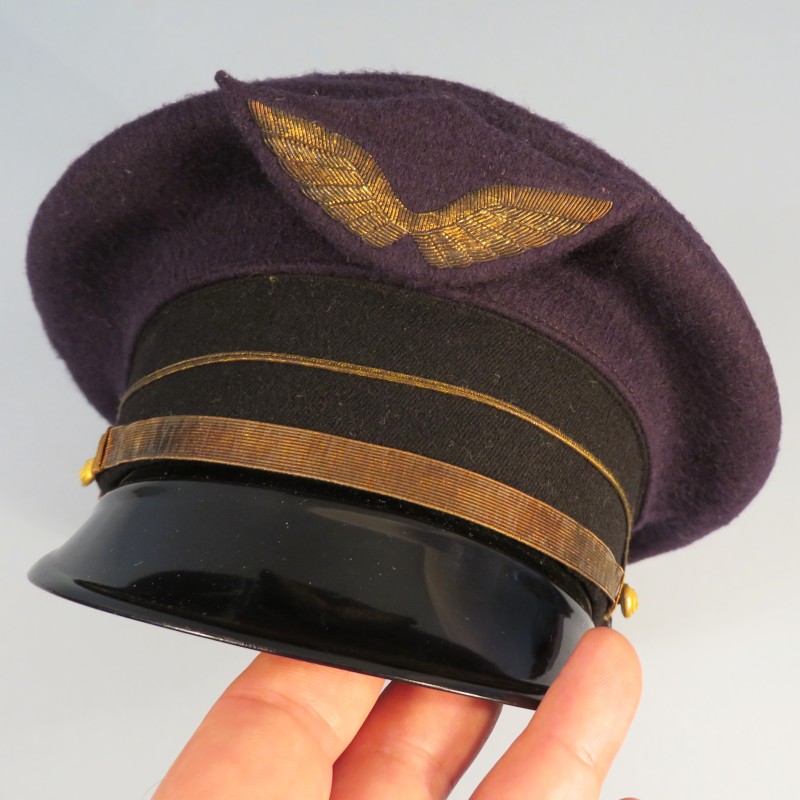 CASQUETTE AVIATION ANNEES 1950 ADJUDANT TAILLE 56 ARMEE DE L'AIR ET PERSONNEL NAVIGANT