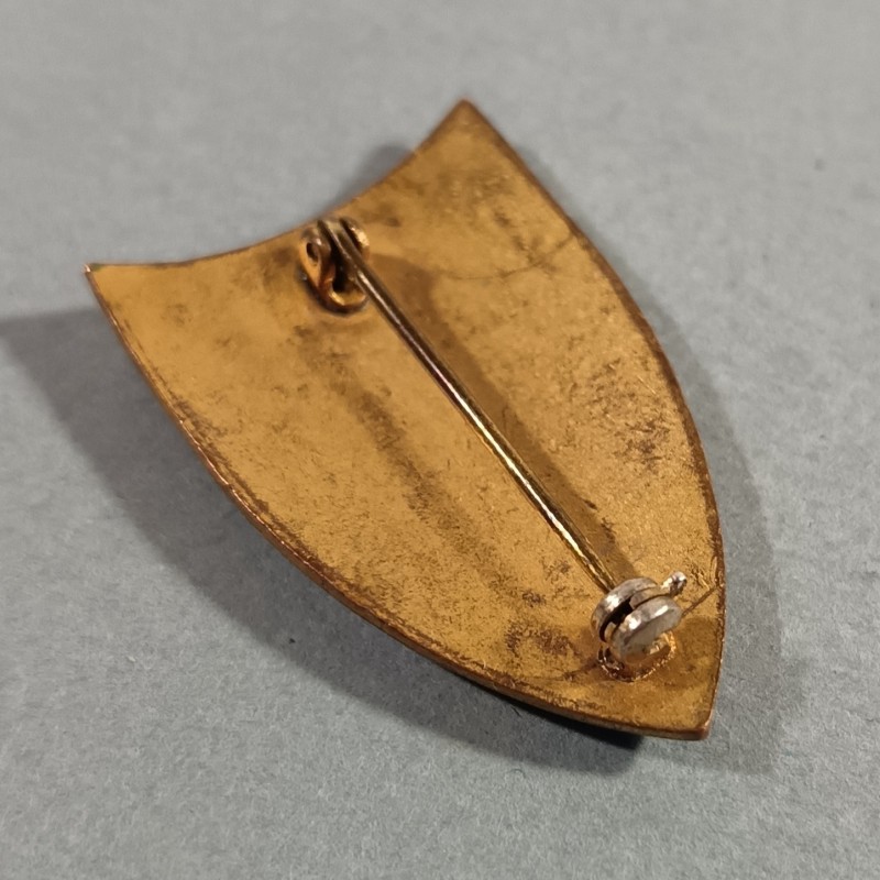INSIGNE MILITAIRE 91-84 ème COMPAGNIE MIXTE DE TRANSMISSIONS FABRICATION NON MARQUEE ANNEES 1940