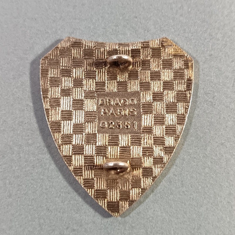 INSIGNE MILITAIRE 36 ème COMPAGNIE DE CAMP NIMES FABRICANT DRAGO PARIS G2351 ANNEES 1970