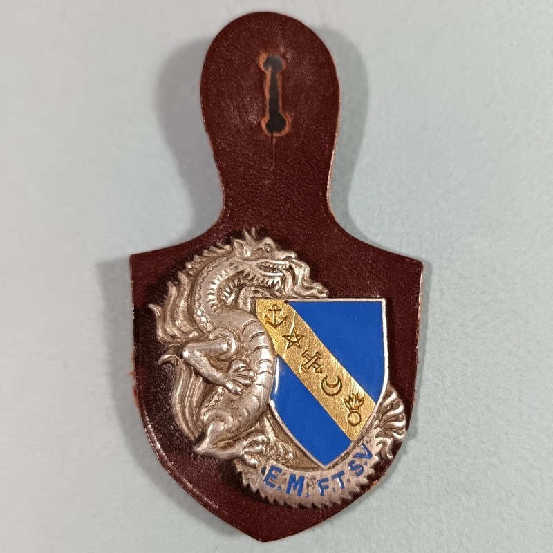 INSIGNE MILITAIRE EMFTSV ETAT MAJOR FORCES TERRESTRES SUD VIETNAM FABRICANT ARTHUS BERTRAND PARIS G938