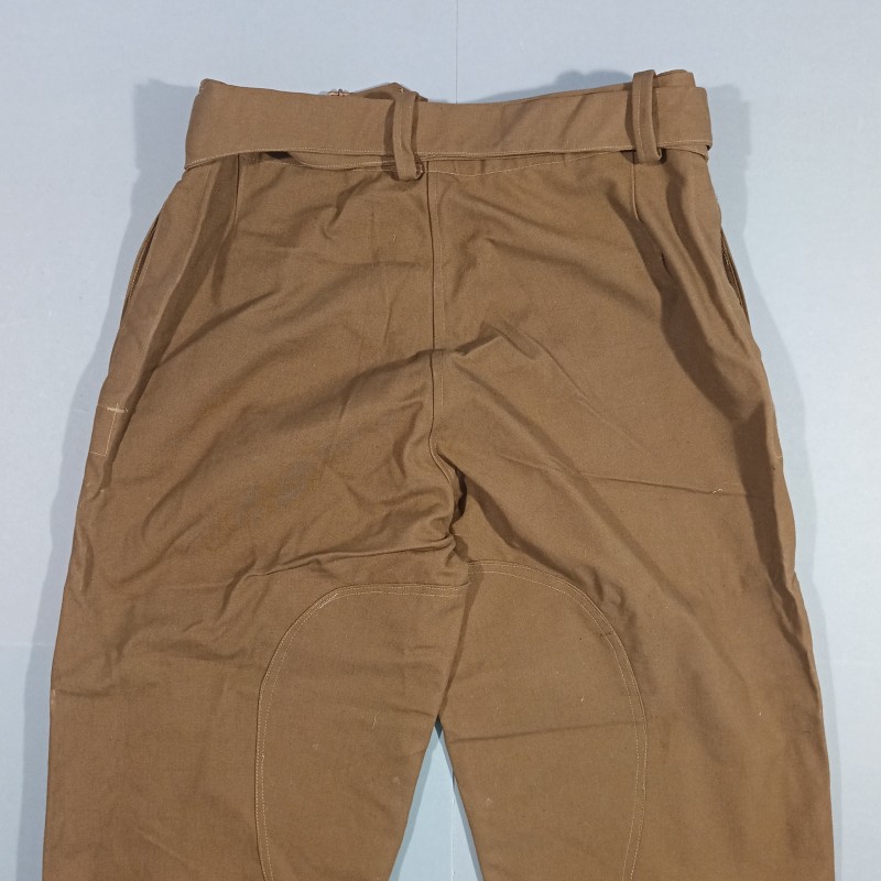 PANTALON SALOPETTE MOTOCYCLISTE MODELE 1938 AVEC TAMPONS DE GRENADE RF SUR LES COTES